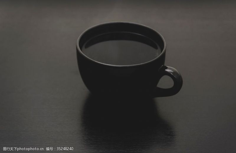 黑色咖啡茶杯背景