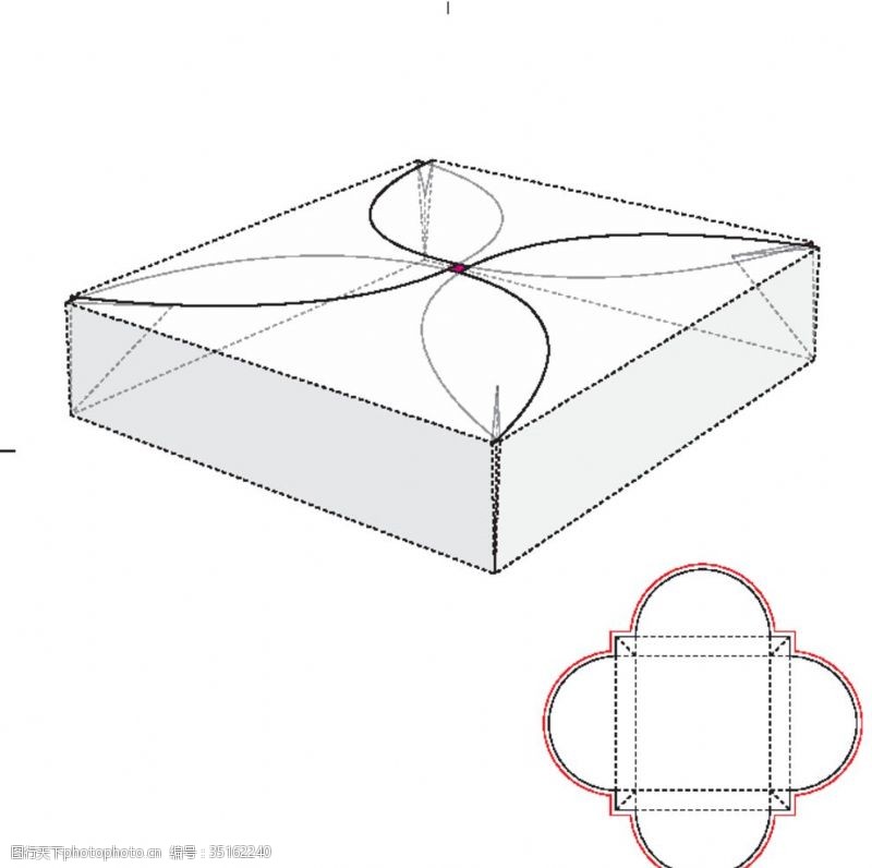 口红礼品包装盒礼盒设计图效果图