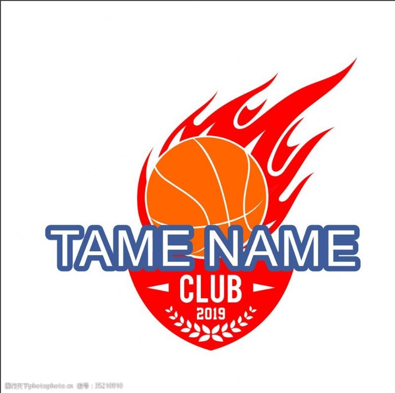球队队徽矢量篮球服logo队徽队标设计