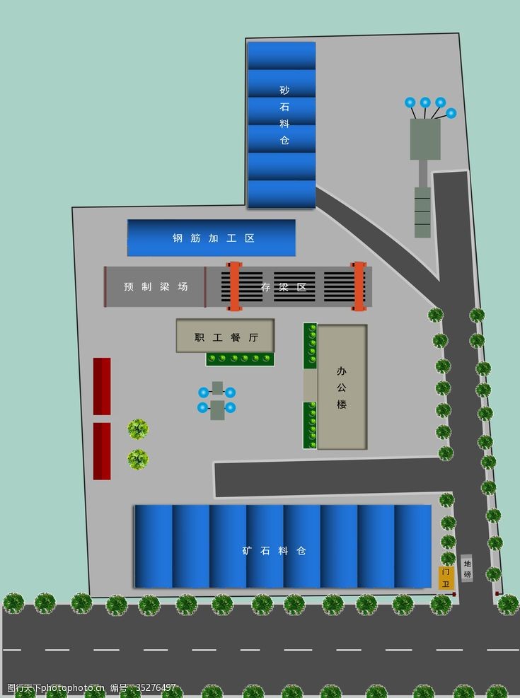 工厂平面布置图工厂平面图