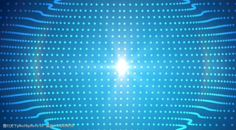 圆形粒子光点点阵球形科技背景