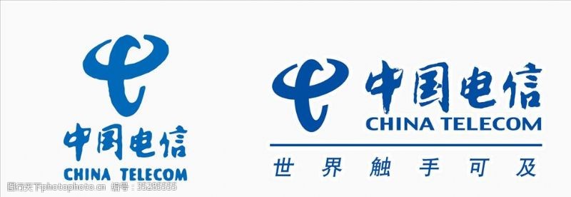 联通4g电信logo