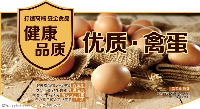 鸡蛋吊牌设计鸡蛋品质高端