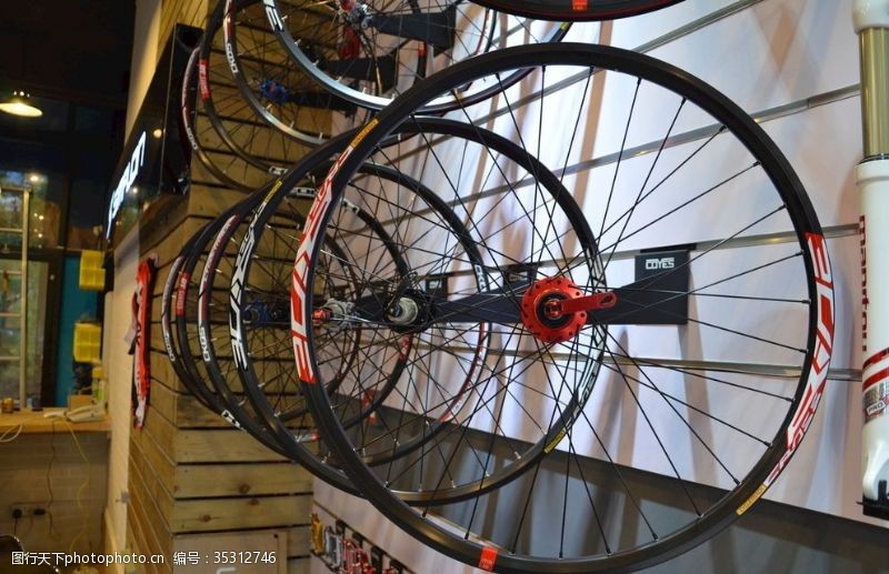 自行车文化自行车店车轮
