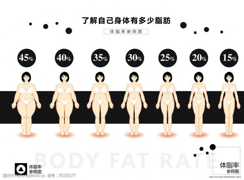 瘦身对比体脂率对比图