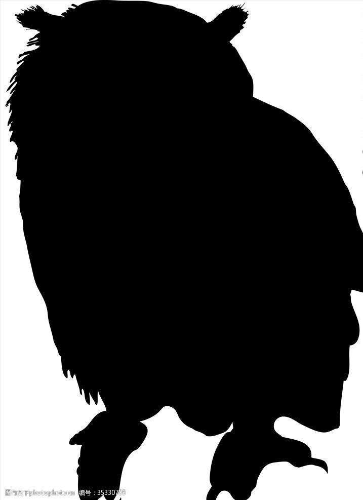 eagle野生动物系列猫头鹰矢量图