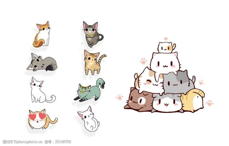 宠物护理卡通猫