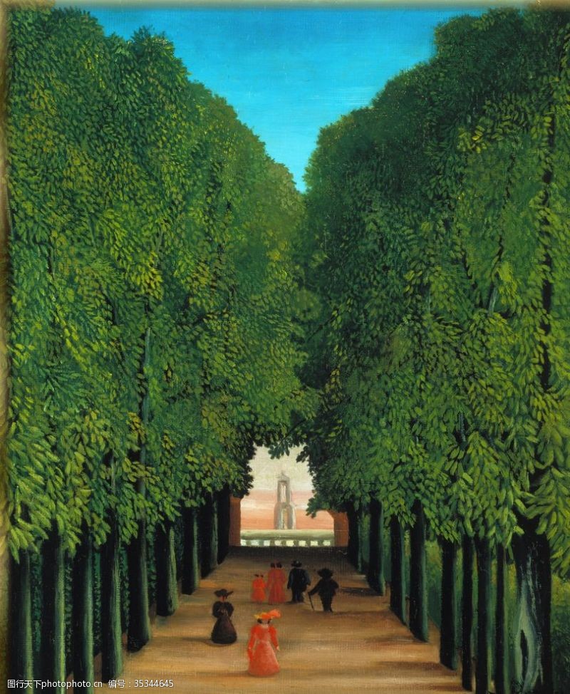 抽象油画艺术卢梭作品