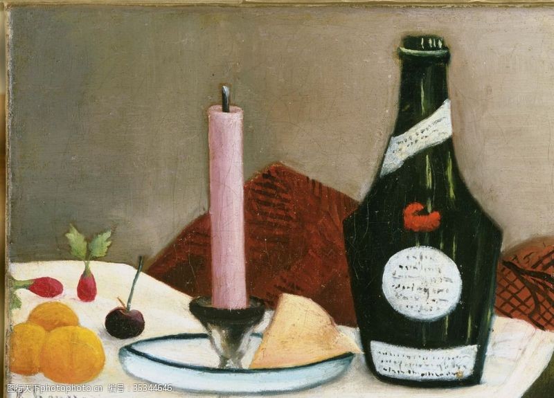 抽象油画艺术卢梭作品