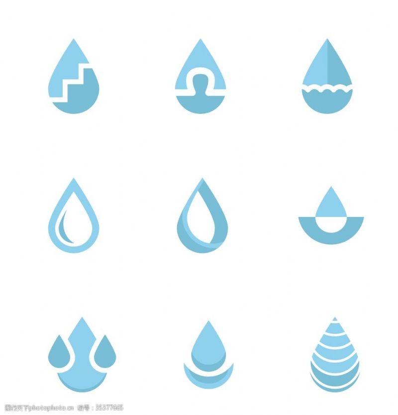 水滴符号水滴图标