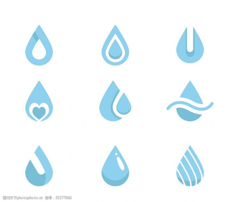 水滴符号水滴图标