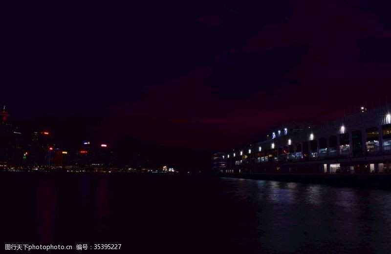 湾仔码头香港中环夜景