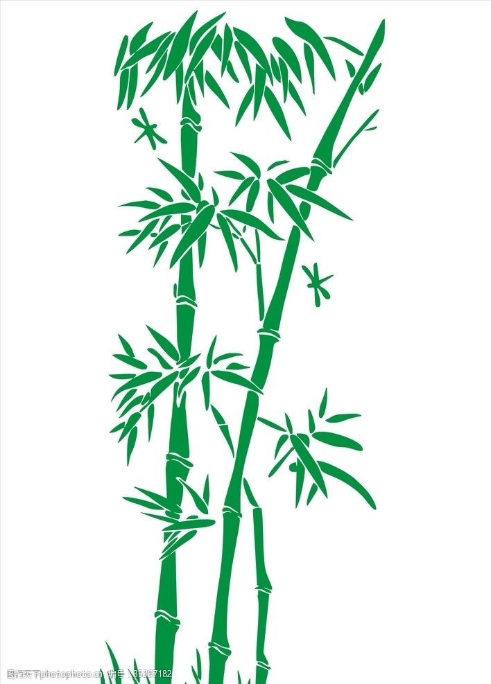 花草模型竹子