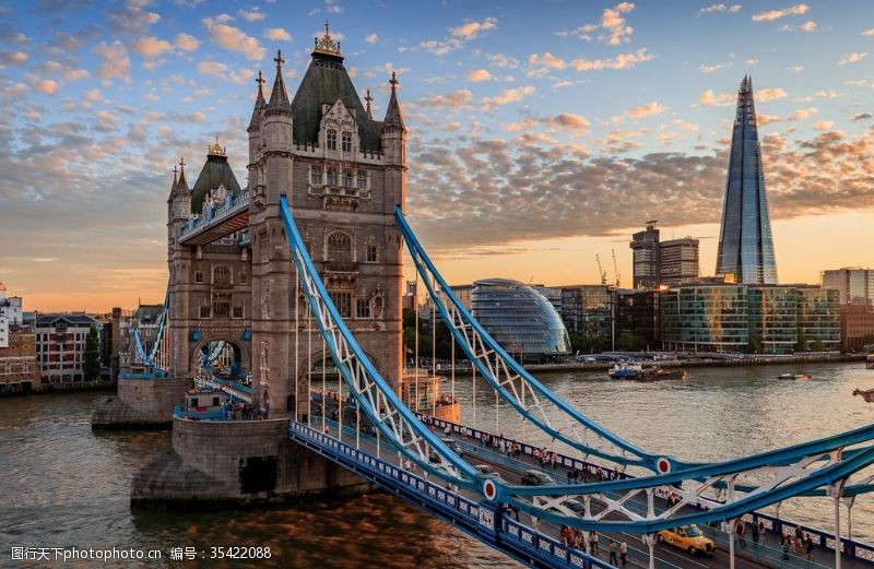 伦敦旅游景点伦敦塔桥摄影