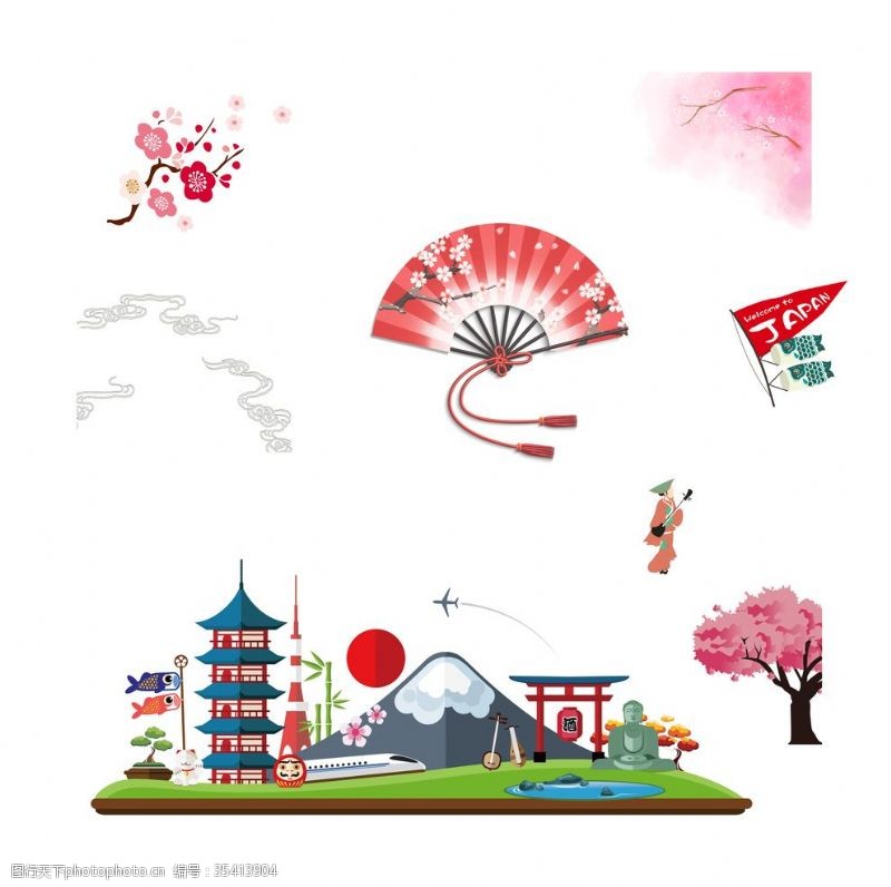 日本旅游画册日本元素