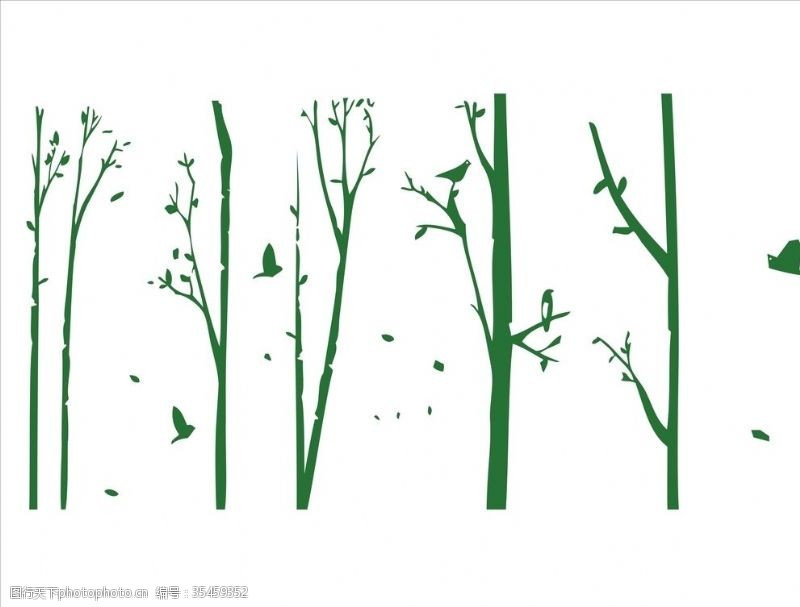花草模型树木矢量图