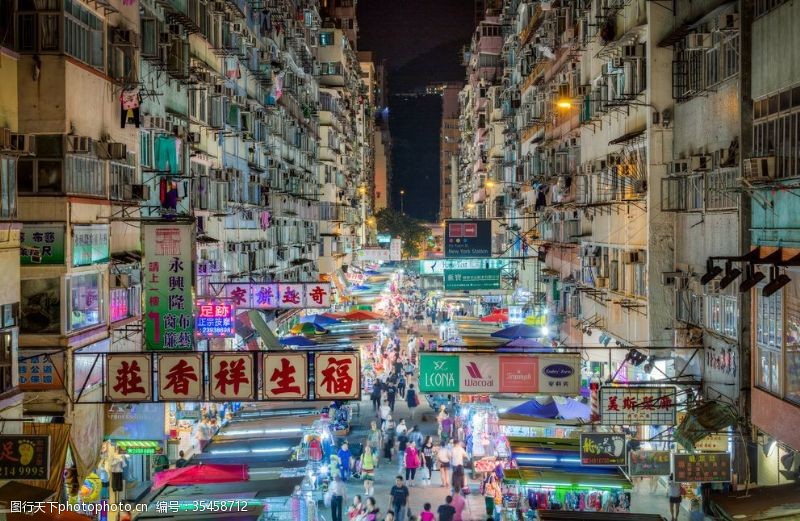 夜色奶茶香港特色街头摄影