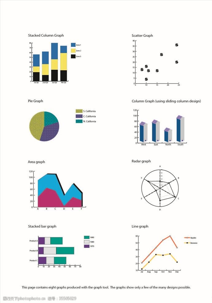 趋势数据分析图表创意设计