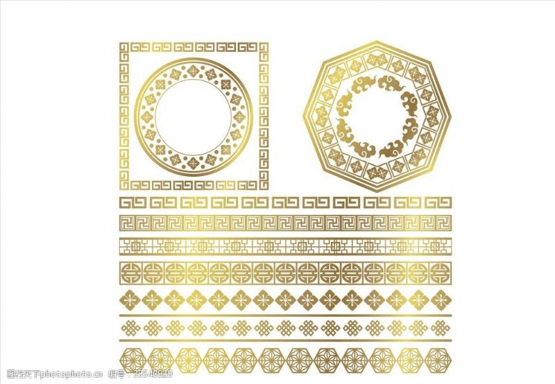 金色花边背景图片免费下载 金色花边背景素材 金色花边背景模板 图行天下素材网