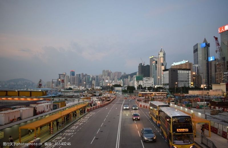 湾仔码头香港繁忙交通