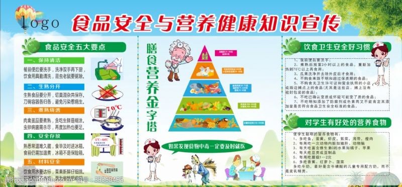 中国质量月标志食品安全与营养健康知识