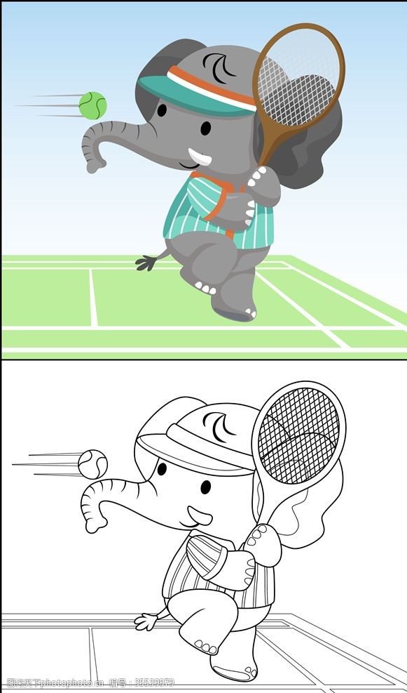漫画体育网球运动