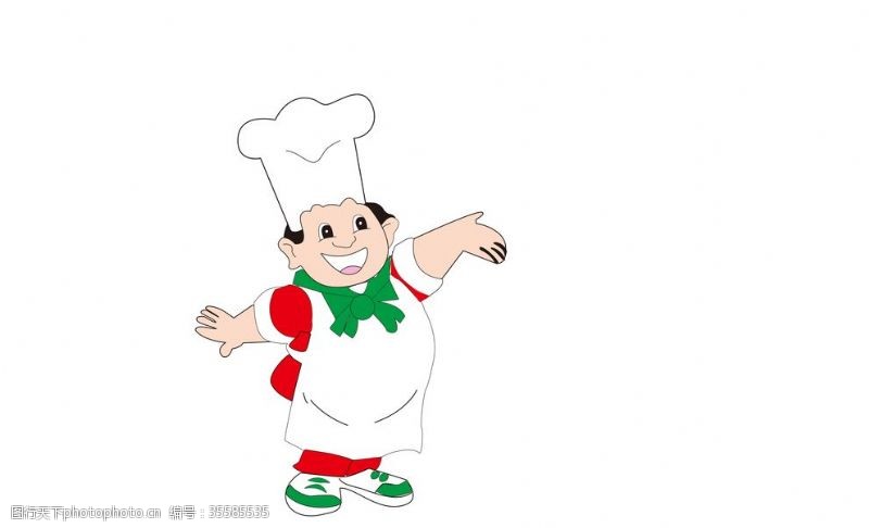 厨师卡通人物厨房卡通人物