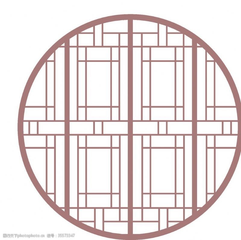 高清木纹复古中式花纹边框