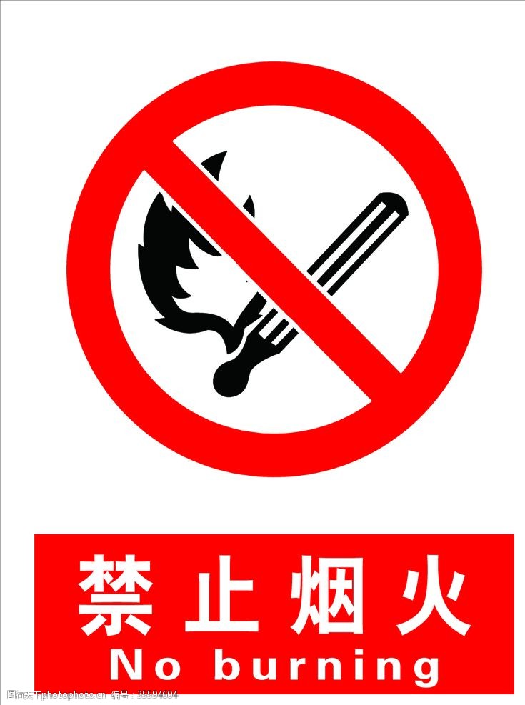 安全标识禁止烟火