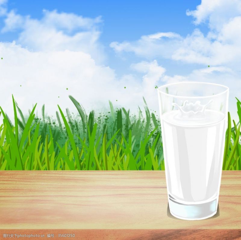 高钙奶牛奶海报