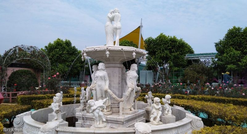 雕塑喷泉喷水池