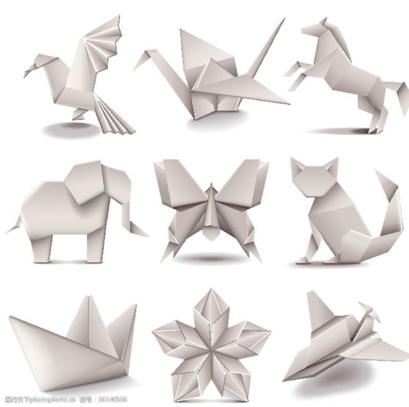 野猪形象动物折纸