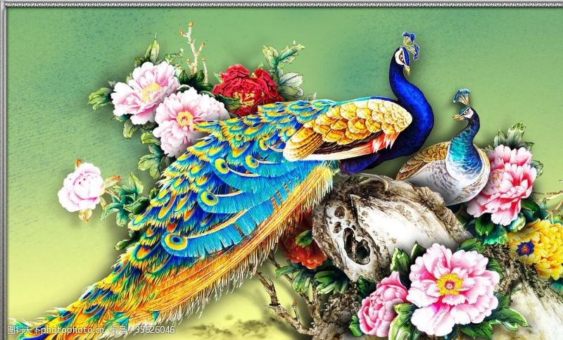 喜鵲梅花圖 center
