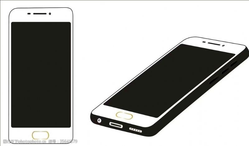 魅族手机模版白色手机模型