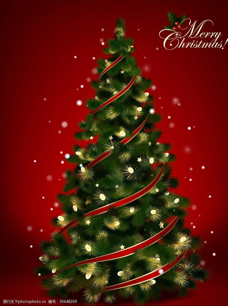 节日装饰圣诞树