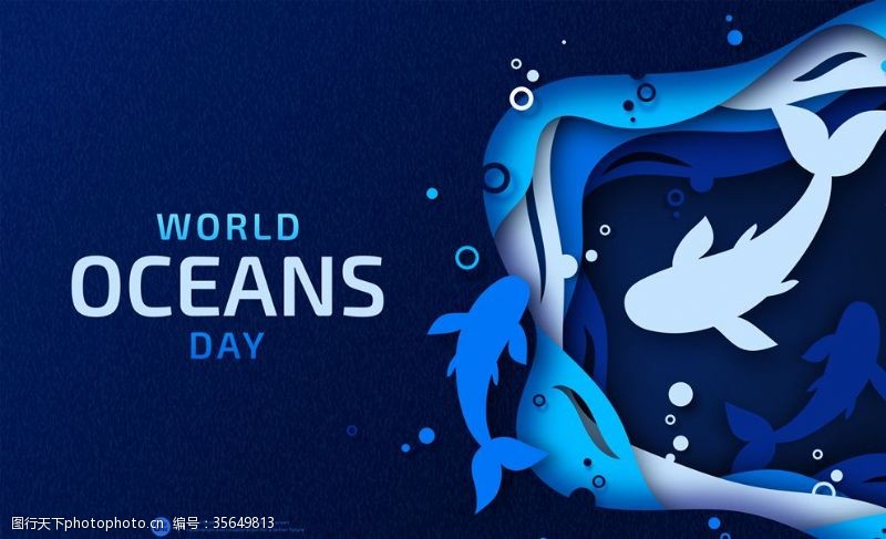 节日装饰世界海洋日
