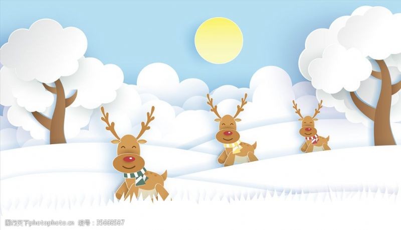 节日装饰圣诞麋鹿
