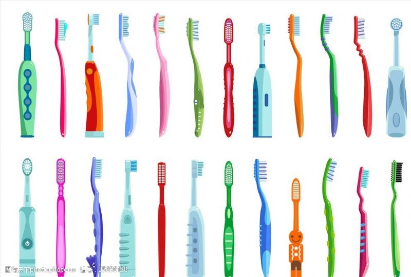 电动牙刷牙刷素材