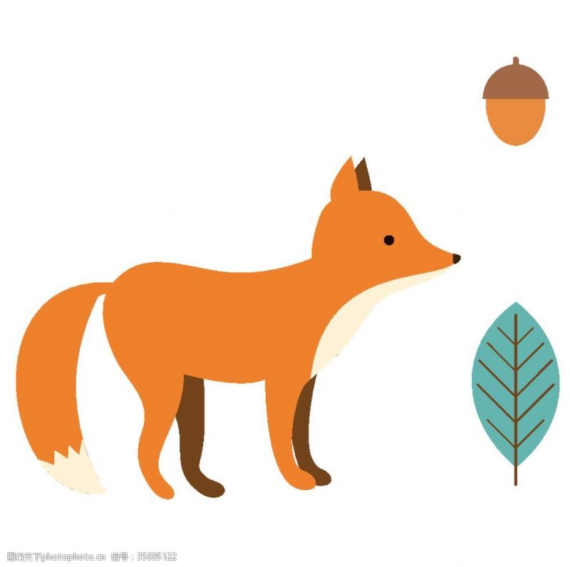 可爱狐狸插画