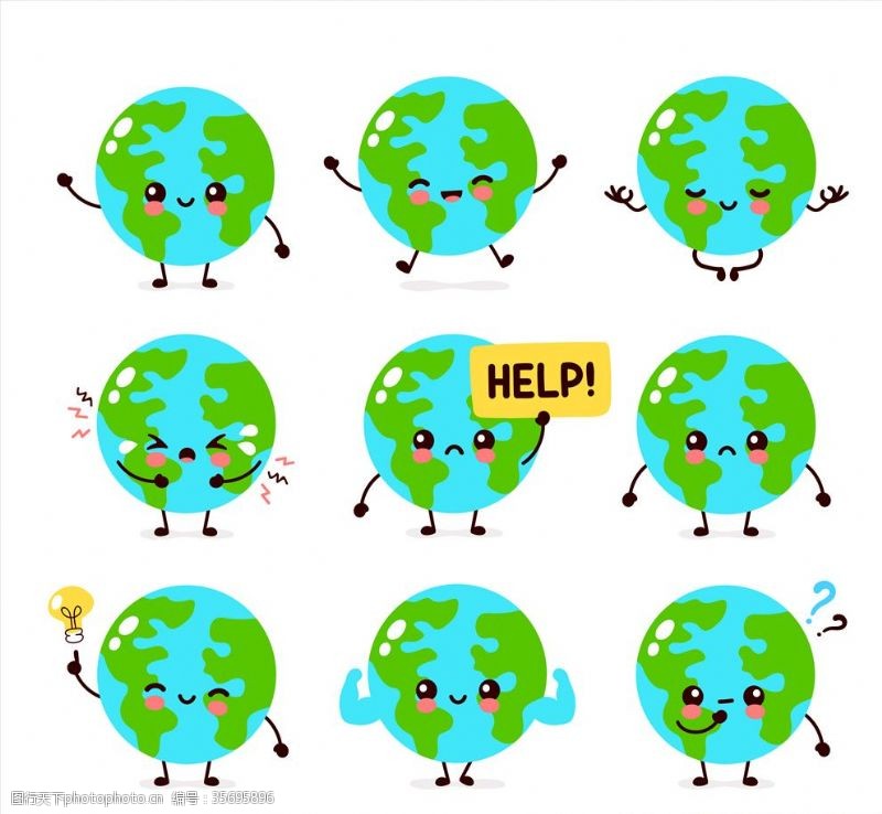 地球日口号绿色地球
