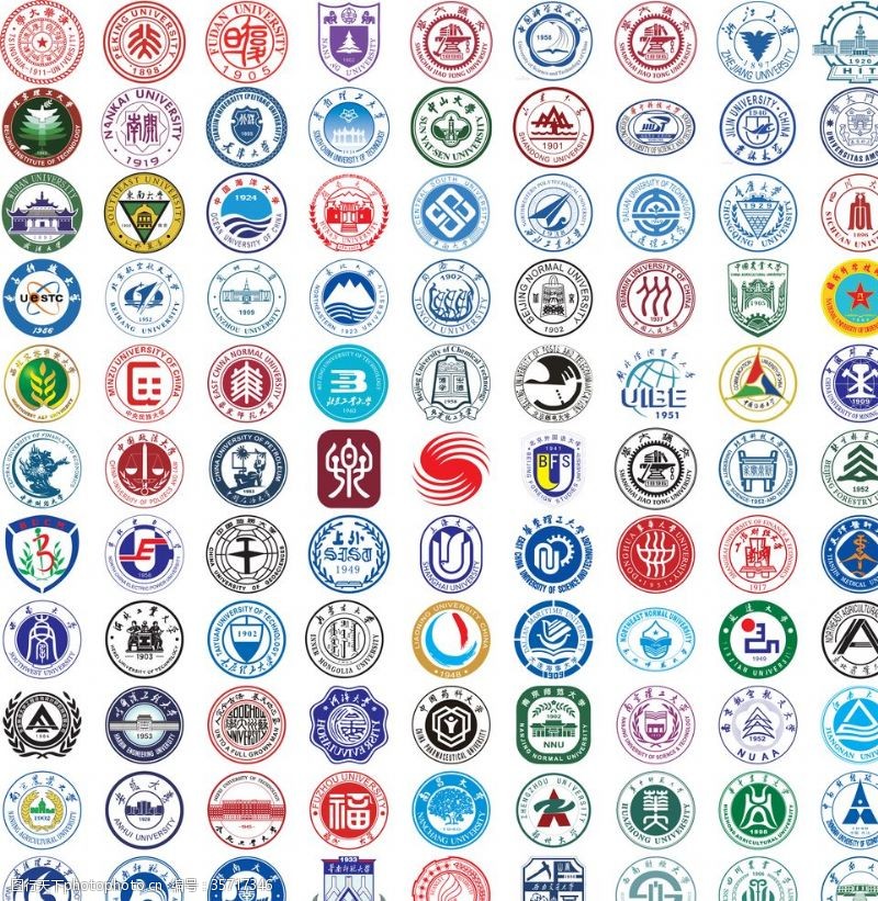 清华大学标志名校logo100个大学
