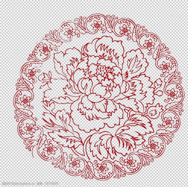 国庆经典素材中国传统吉祥花纹图案