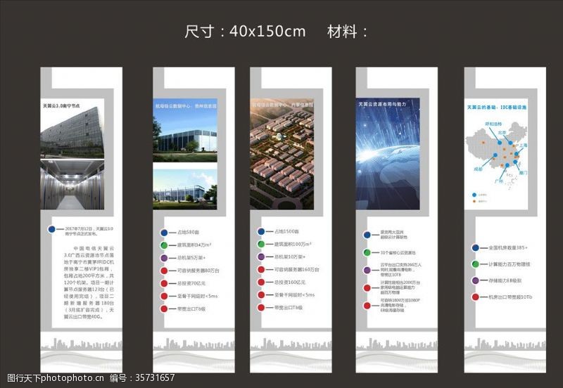 中国电信天翼云数据展示灯箱