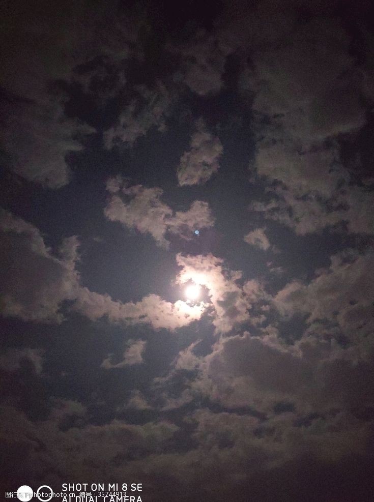 皎月夜景