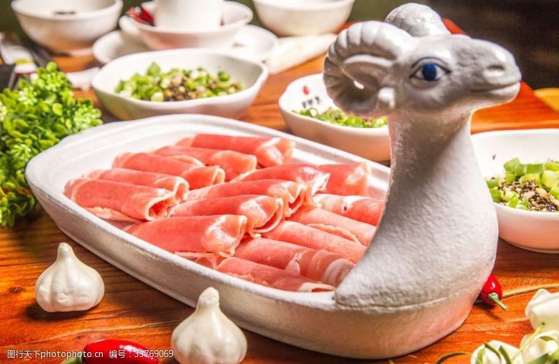 三鲜火锅羊肉卷