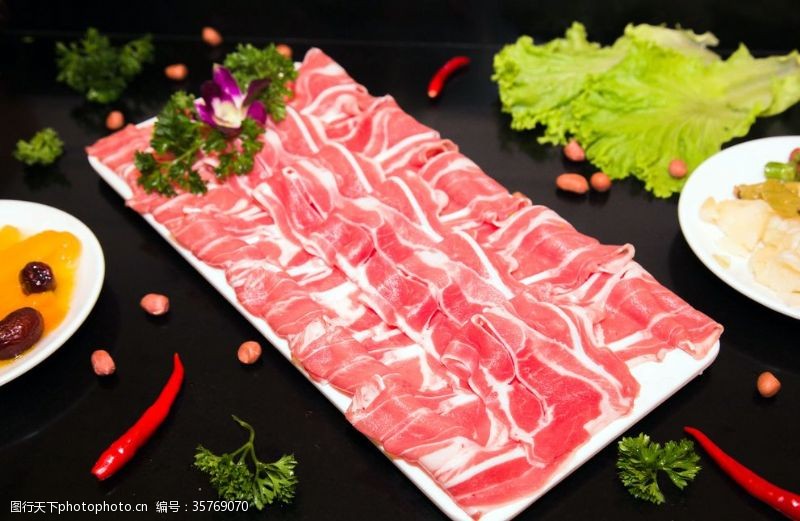 三鲜火锅羊肉卷牛肉卷