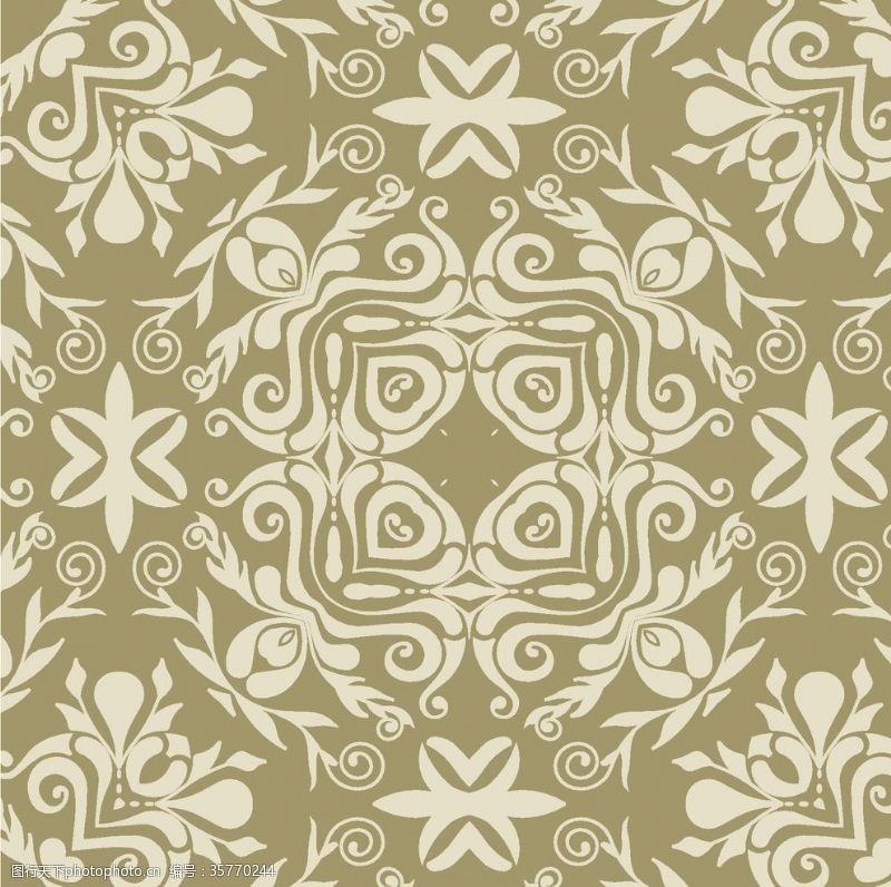 地毯复古花纹图案背景