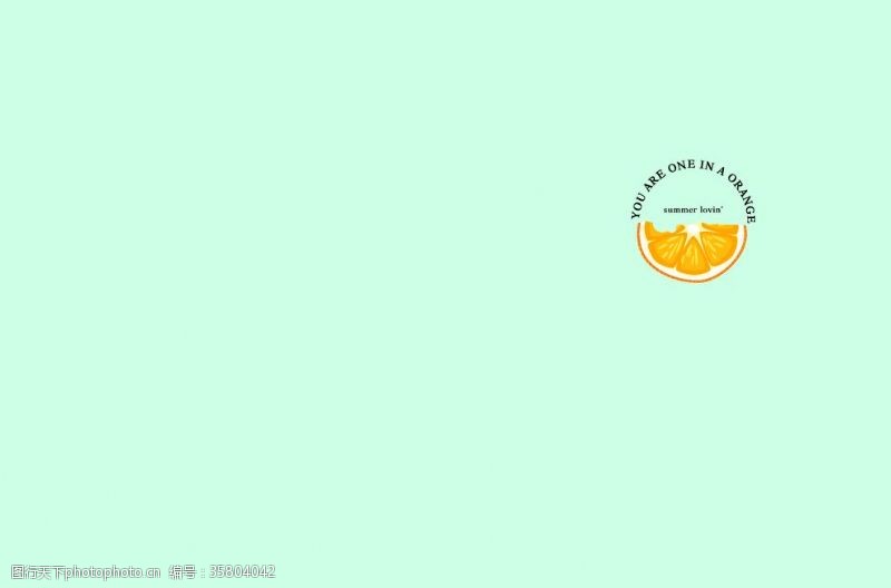 韩国矢量本本设计橙子水果拼盘