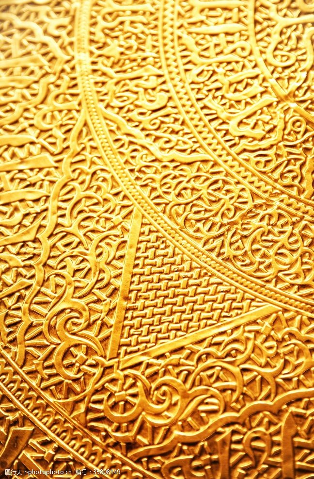 金色拉丝材质金属纹理