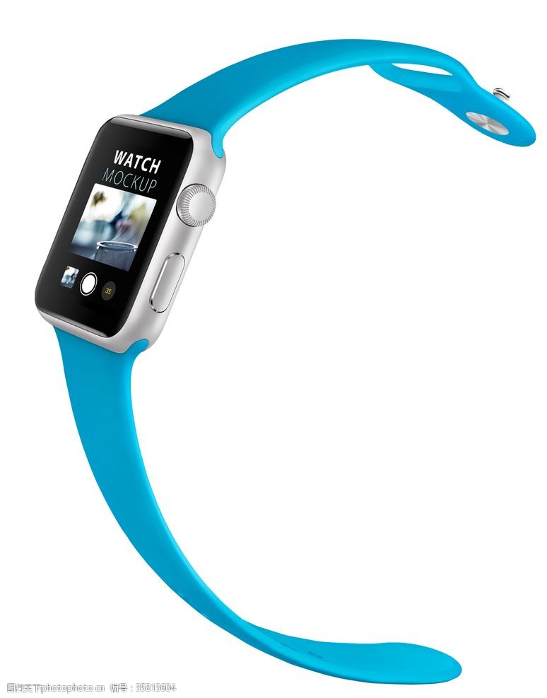 安卓智能手机蓝色Applewatch素材